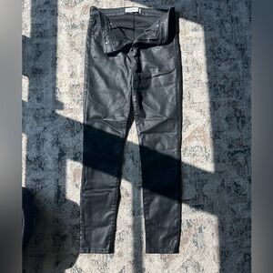 Abercrombie & Fitch Black Coated Skinny Jeans